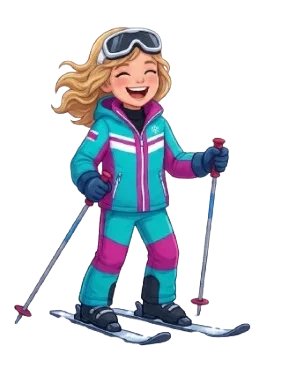 Pictogram ski meisje