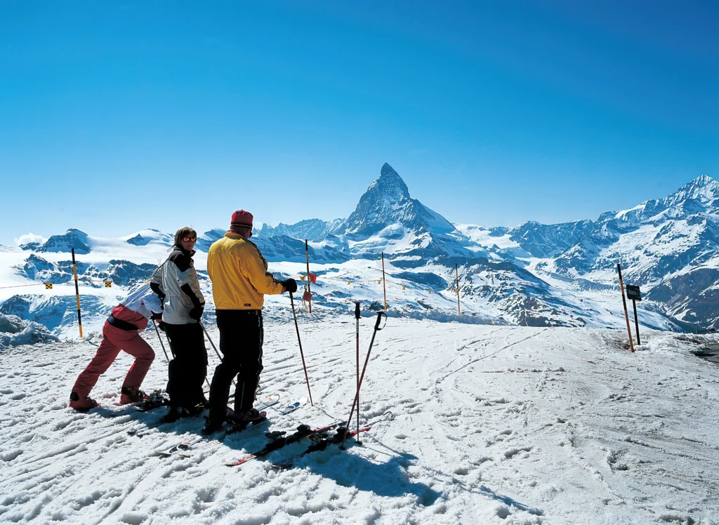 Ski met mooi uitzicht